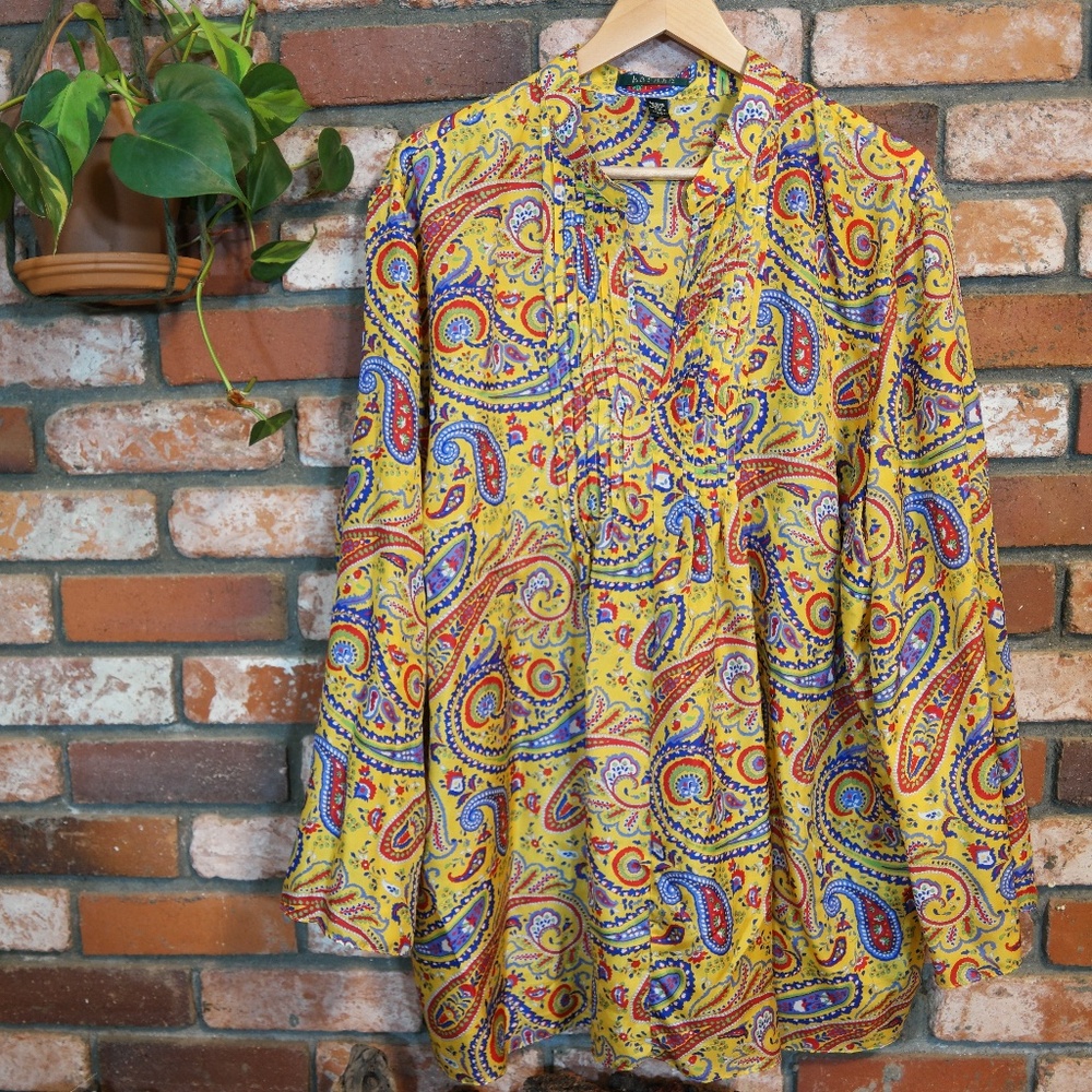 Silky WOMENS Ralph Lauren flowy shirt
